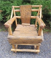 Hand Made Rustic Child's Chair One Of A Kind