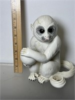 Vintage Signed Italy Pottery Monkey See Photos