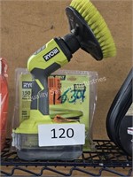 ryobi spin brush & 18v power source