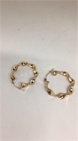 14KT Gold Twisted Hoop Earrings 1.9 gr)