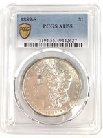 1889-S Morgan Dollar PCGS AU55