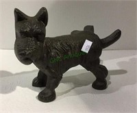 Cast iron Scottish terrier dog with cocked leg