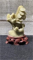 Vintage Carved Soapstone 4.25" Tall