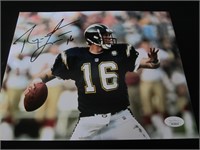 Ryan Leaf Signed 8x10 Photo JSA COA