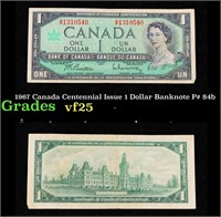1967 Canada Centennial Issue 1 Dollar Banknote P#