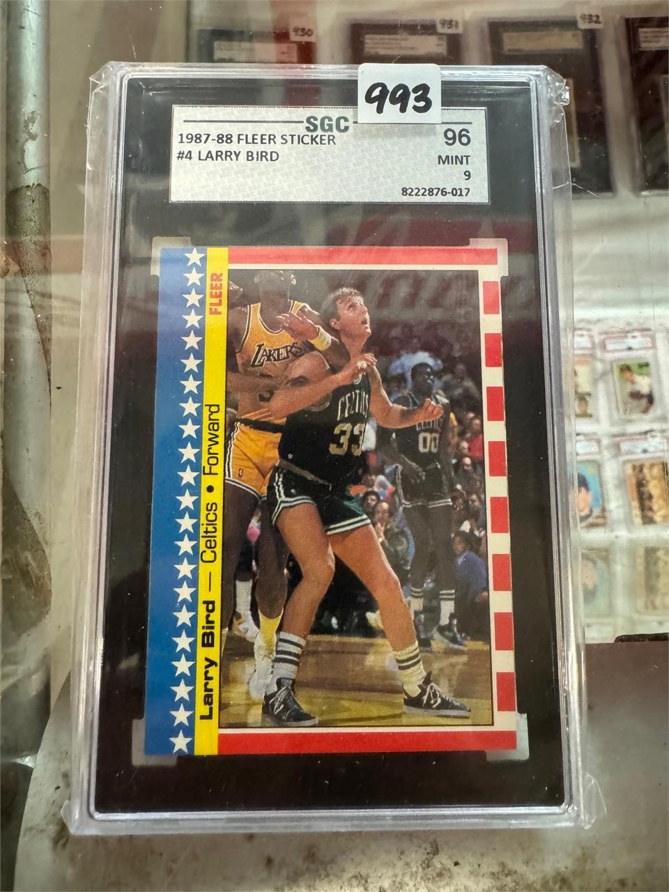 87-88 Fleer Sticker - Larry Bird