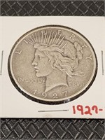 1927 D Peace coin