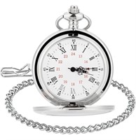 New, WIOR Classic Smooth Vintage Pocket Watch