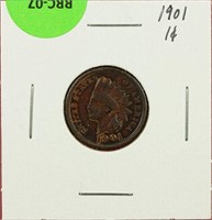 1901 Indian Cent AU