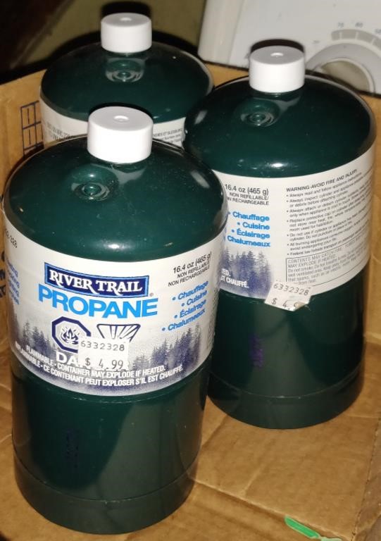 3 4L River Trail Propane Bottles