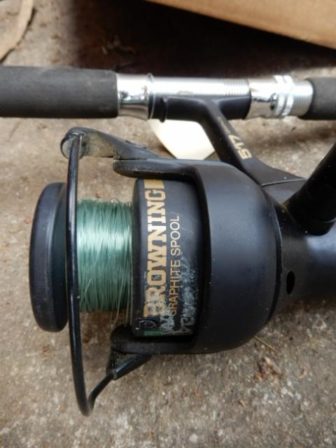 Rod & Reel -Browning Graphite 517 open face reel w