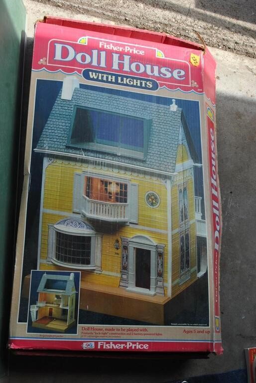 Fisher Price dollhouse with lights
