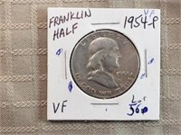 1954 Franklin Half Dollar VF