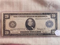1914 $20.00 Federal Reserve Note St Louis VF