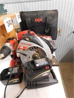 Skill 18 volt 4 piece tool set with 2 batteries