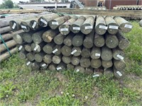 8ft x 3.5in wood posts