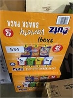 2 - 42ct utz snack packs exp 02/22
