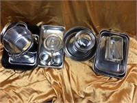 Large, assorted metal cookware lot