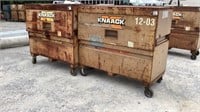 (qty - 2) **Locked** Knaack Rolling Tool Chests-