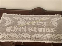 Crocheted Merry Christmas piece