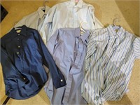 Lot of Five Vintage Dress Shirts