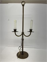 Brass candle holder with candle snuff