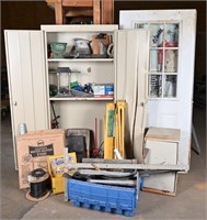 Metal Cabinet & All Contents