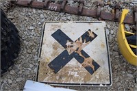 Vintage "X" Sign