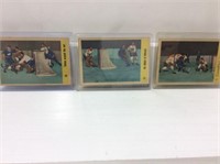 1958 Parkhurst Hockey Cards X3 Montreal Toronto