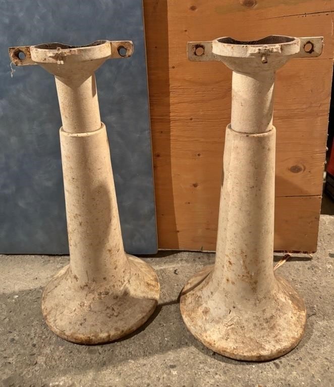 Pair of Painted Cast Iron Sink Legs