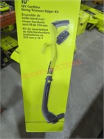 Ryobi 18v 10" cordless string trimmer/edger kit
