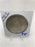 1921-D  Silver Dollar XF