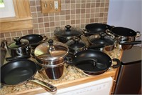 LARGE LOT OF POTS AND PANS