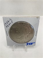 1922-S Peace  Dollar XF +