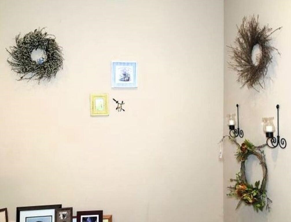 Wreathes, Sconces and Prints