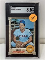 SGC 8.5 1968 Topps #83 John Stephenson Cased &