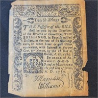1780 Ten Shillings Bill
