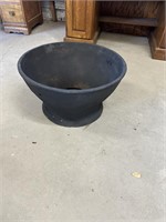 Cast Iron Flower Pot, No Bottom
