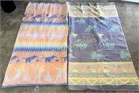 2 camp blankets-56x60 & 66x62 used