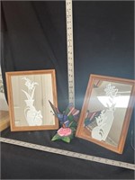 Stained Glass and Mirror Wall Hangers