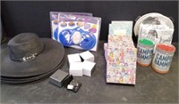 NEW SUN HATS. CK RINGS, NOTE CARDS, PAPERGDS,