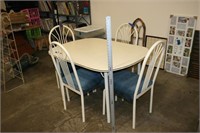 Metal Table & 4 Chairs