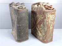 Vintage Military Metal Gas Cans