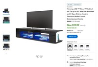 E3619  LED TV Stand with Bookshelf  Shelves