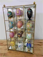 Grouping of 12 Decorated Collectors Eggs