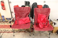 Lot of Camping Chairs, most with Holders