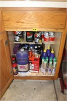 Automotive Contents in Lower Corner Cabinet