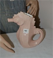 Brooks Vintage Seahorse Vase - w Chip
