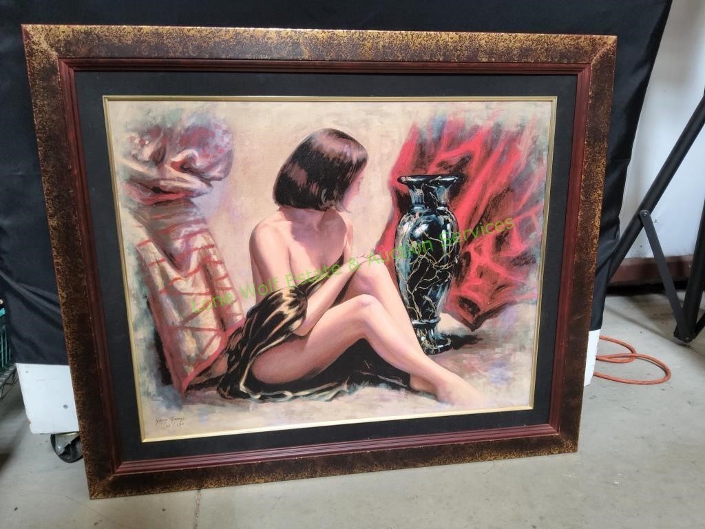 Gary George Canvas Oil Painting in Frame
