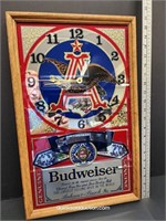 Budweiser Mirror Clock - Not Tested